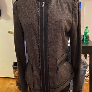 Gray and Black Blazer